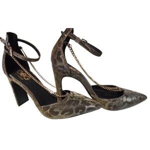 GBG Guess Los Angeles Leopard Ankle High Heels Size 7 Clubwear Party Holiday